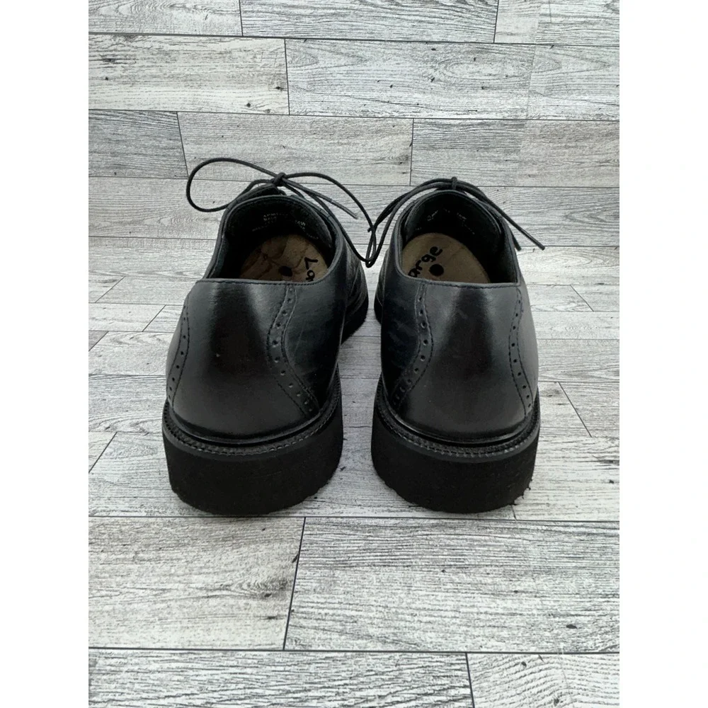 Rockport Dressports Wingtip Oxfords Black Leather Lace Up Men Shoes 10W‎